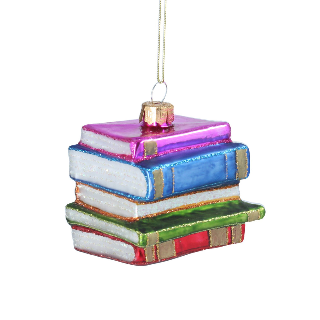 Stack of Books Glass Decoration LAST ONE!