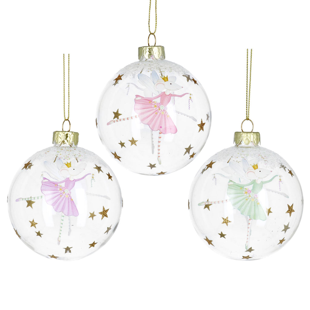 Glass Ballerina Bauble