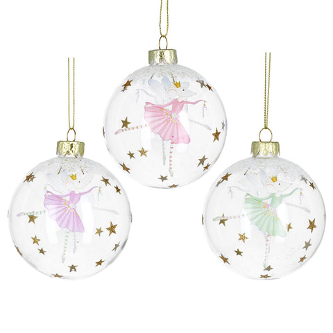 Glass Ballerina Bauble