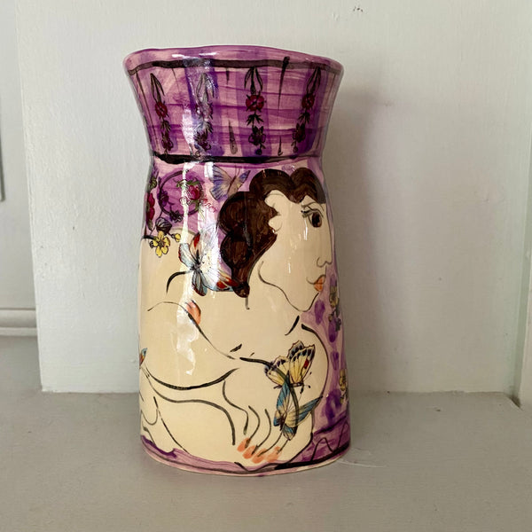 Small Purple Vase by Karen Atherley