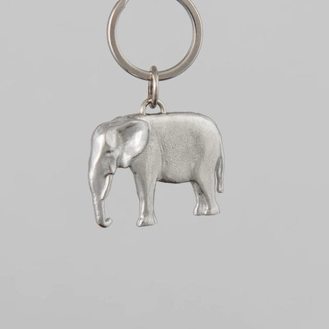 Elephant Key ring Pewter