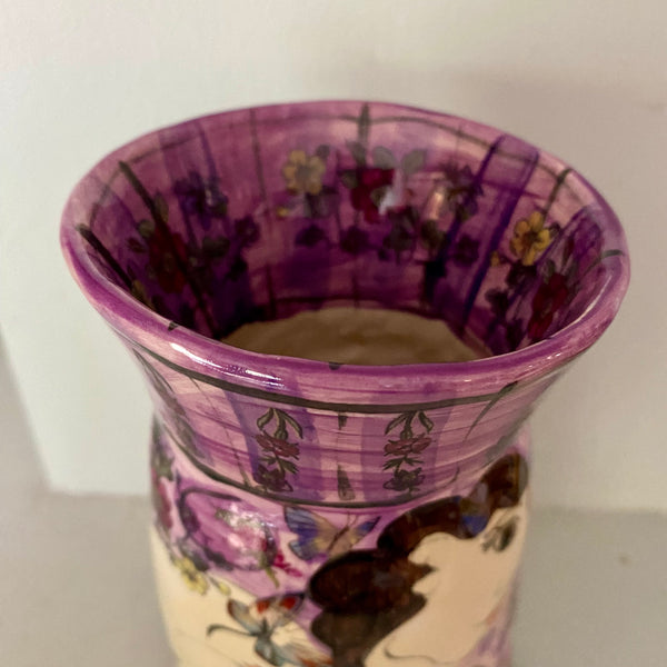 Small Purple Vase by Karen Atherley