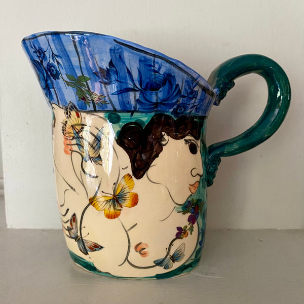 Small Blue Jug by Karen Atherley