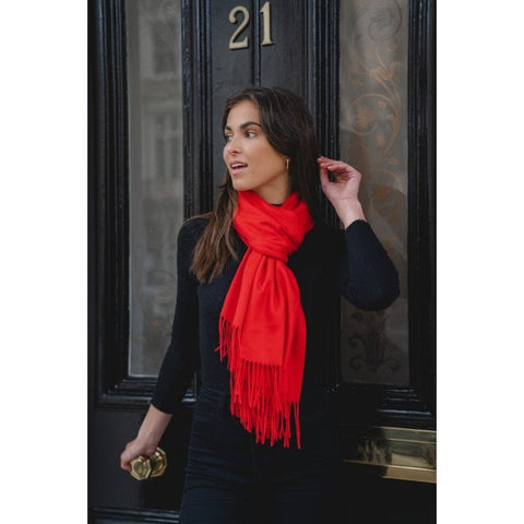 Red Pashmina Scarf