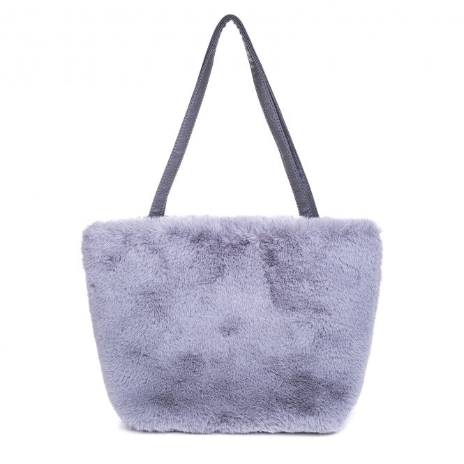 Soft Grey Fur Bag