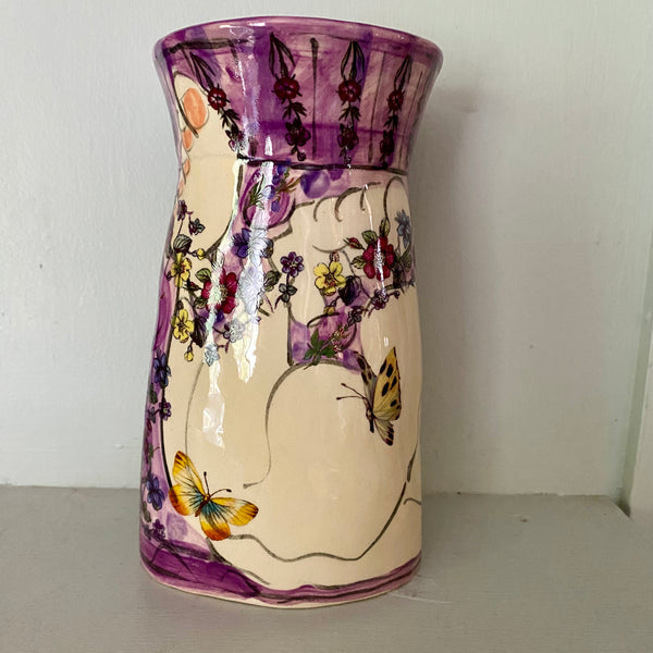 Small Purple Vase by Karen Atherley