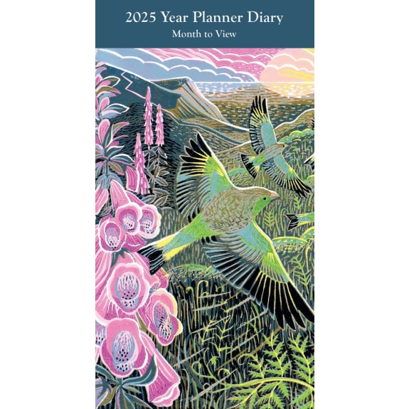 2025 Planner Foxgloves and Finches