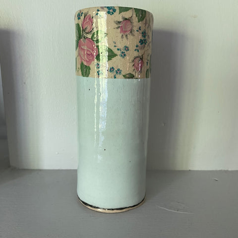 Medium Blue Bud Vase By Virginia Graham