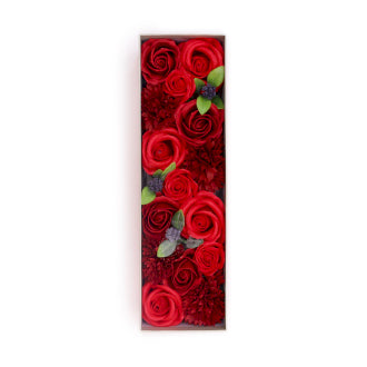 Classic Red Rose soaps in long Box