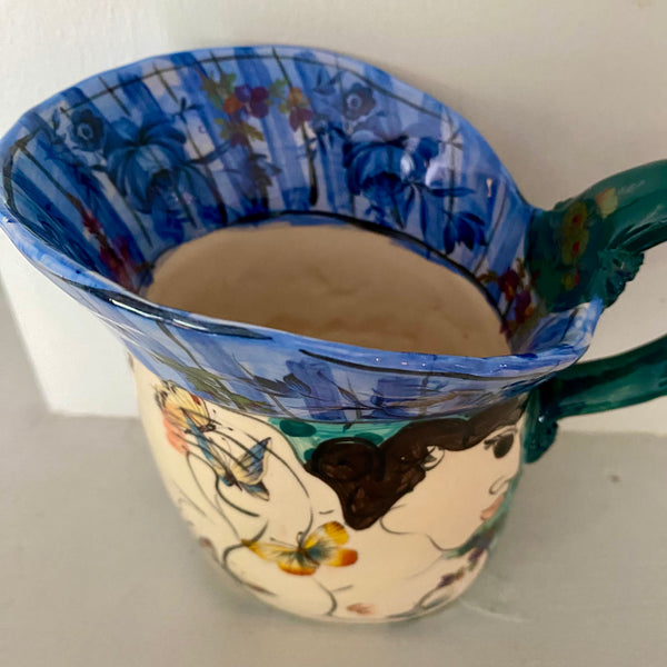 Small Blue Jug by Karen Atherley