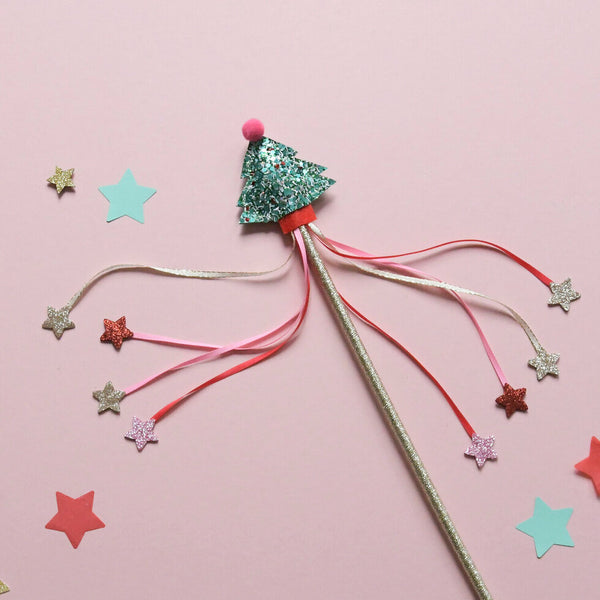 Christmas Tree Glitter Wand