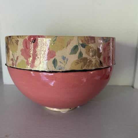 Large Pink Bowl By Virginia Graham