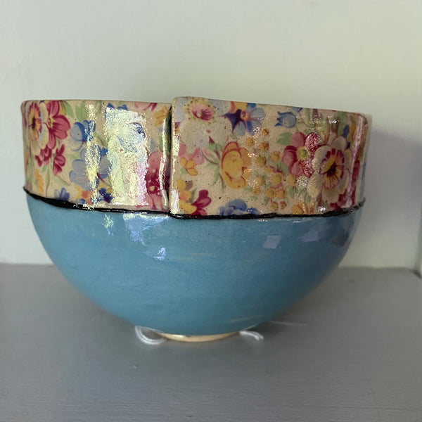 Large Blue Bowl By Virginia Graham