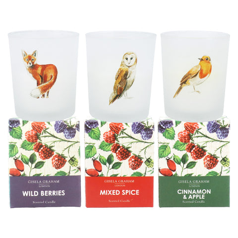 Mini Scented Candles Fox Owl Robin