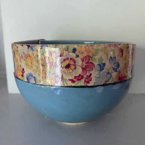 Large Blue Bowl By Virginia Graham