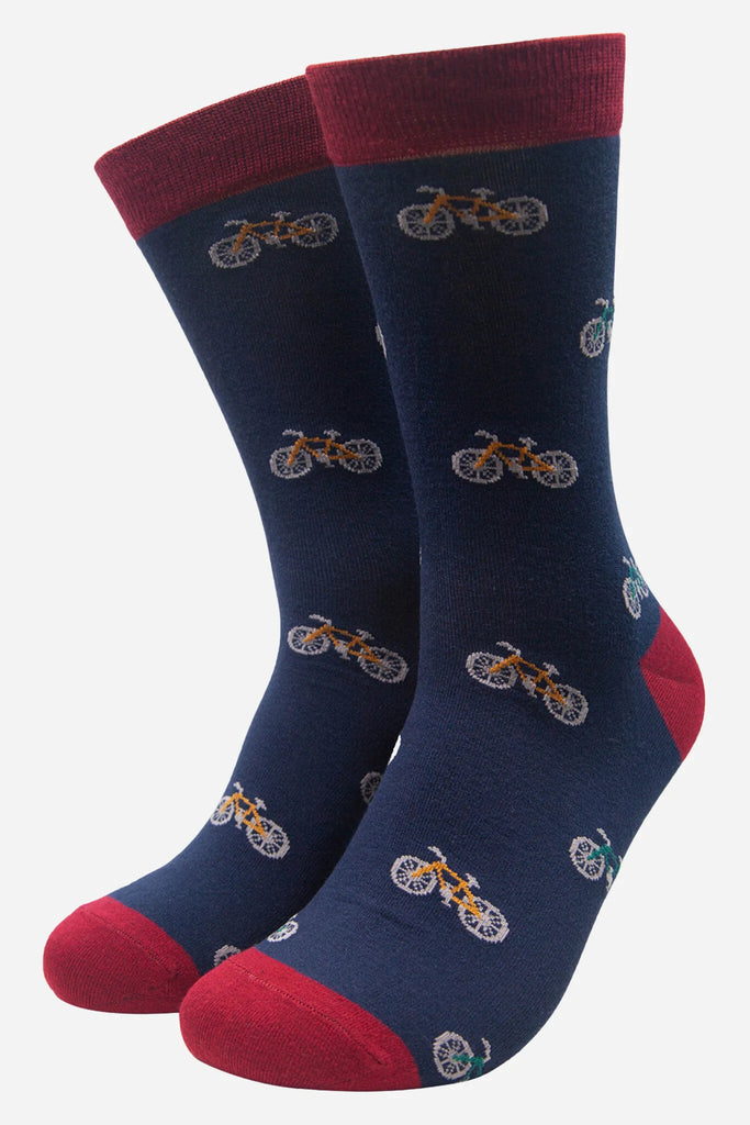 Men's Bicycle Socks Navy Red