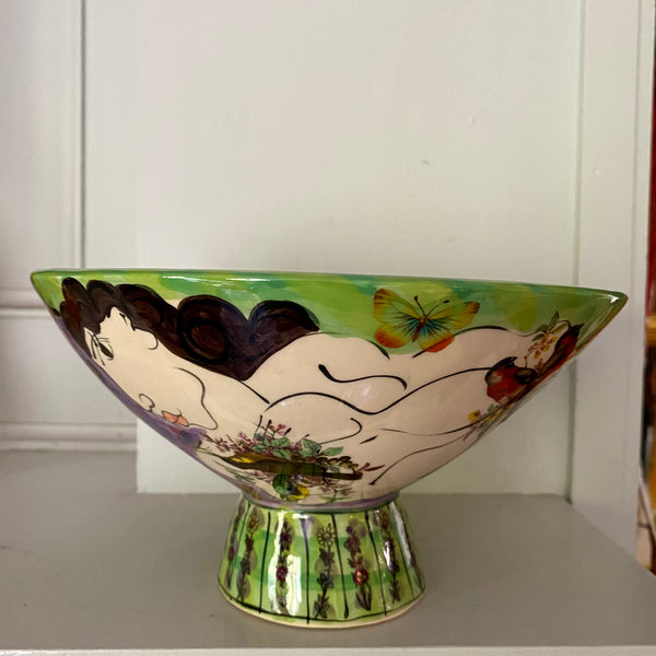 Medium Green Bowl by Karen Atherley