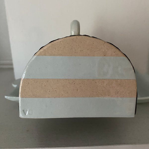 Blue Meadow Butter Dish By Virginia Graham