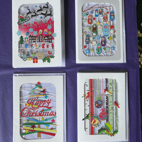 Christmas Cards - Lasercut Selection C