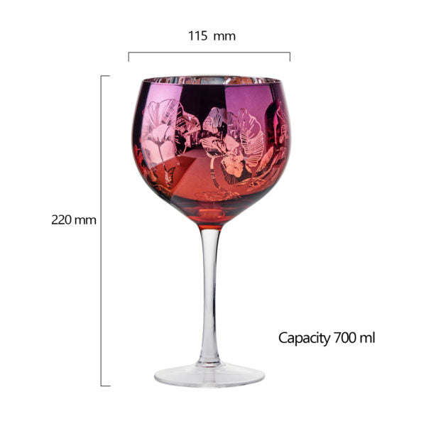 Rose Bloom Gin Glass