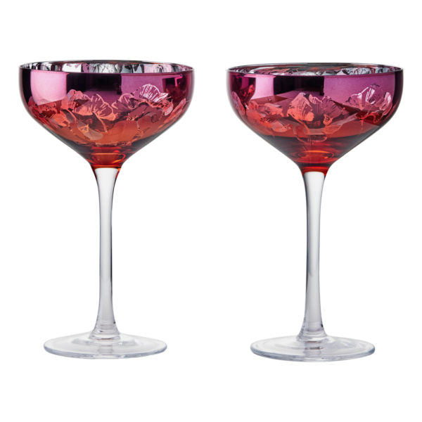 Rose Bloom Champagne Saucer