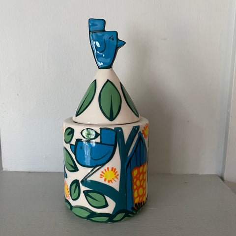 Bird lidded Pot