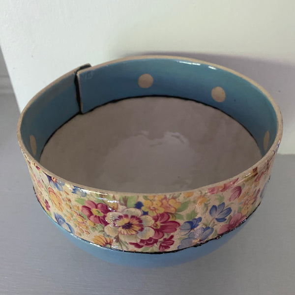 Large Blue Bowl By Virginia Graham