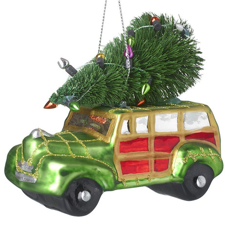 Morris Minor Christmas Bauble