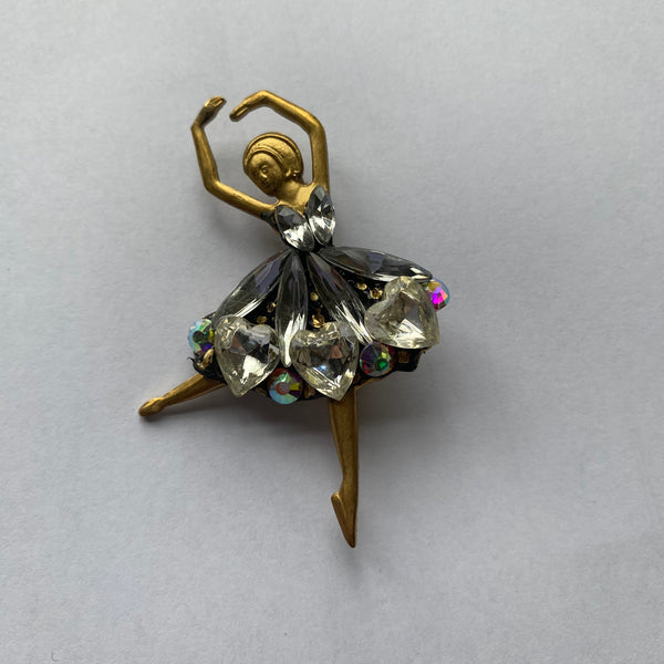 Vintage Style Ballerina Brooch