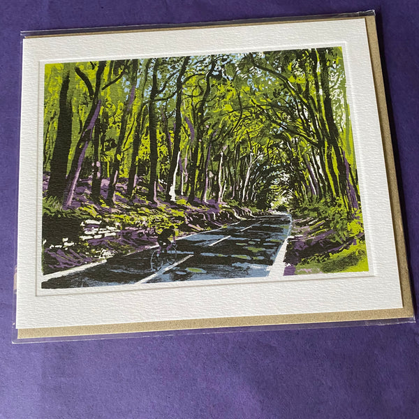 Cards - Cycling, woods, runners