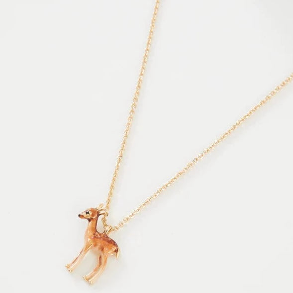 Fawn Enamel Necklace