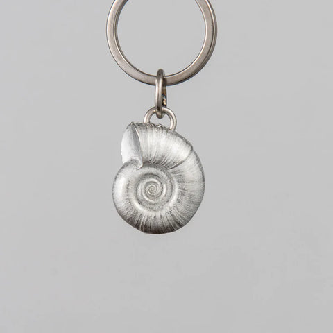 Shell Key ring Pewter