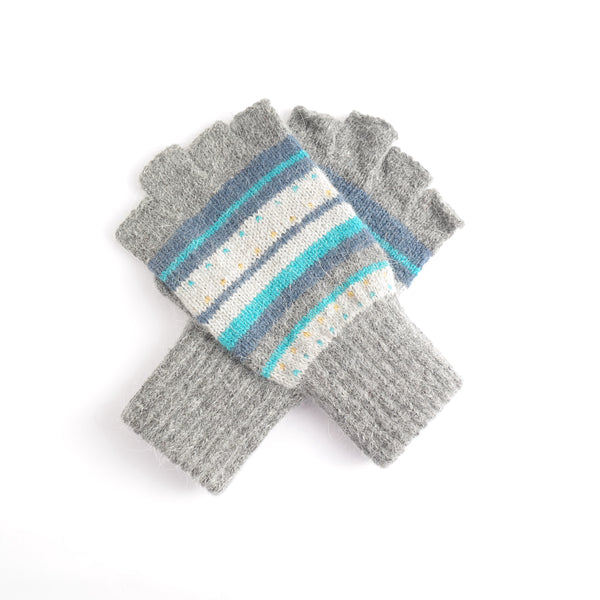 Fingerless Stripey Gloves