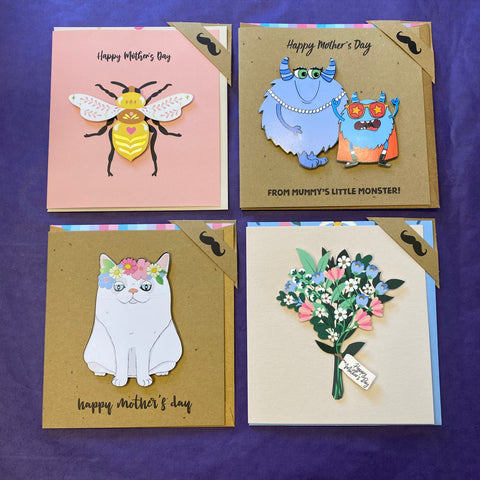 Mothers Day Cards - 3D