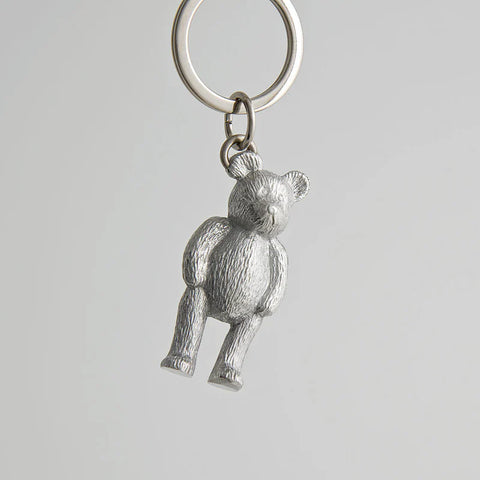 Teddy Bear Key ring Pewter