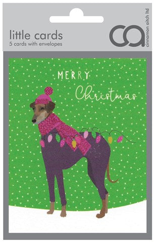 Dressed up Dog  - Christmas Card Pack