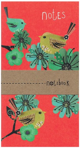 Little Notebook - Red with Birds