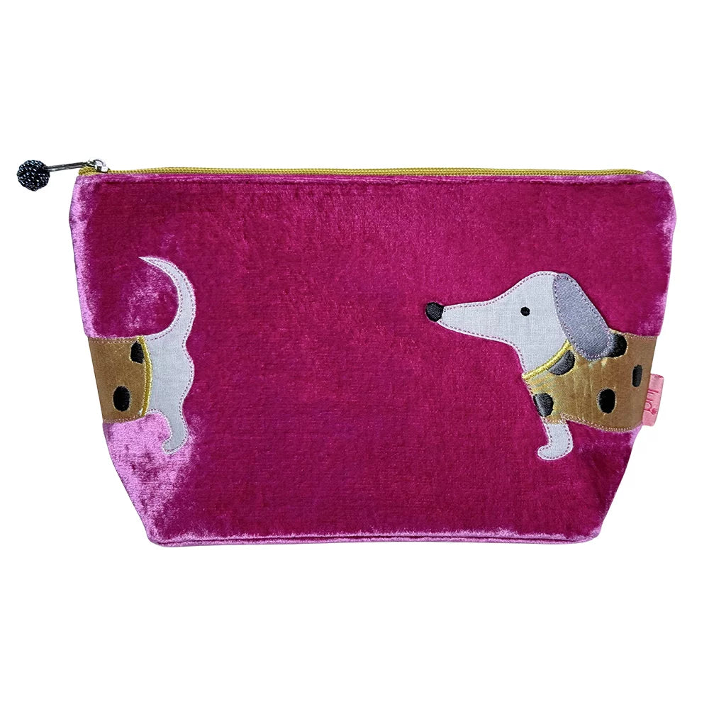 Sausage Dog Cosmetic bag - Pink