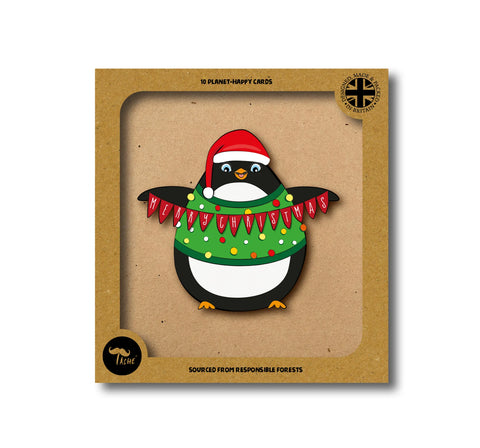 Penguin Set of 10 Christmas Cards