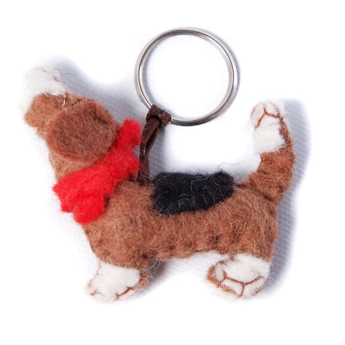 Dog Key Rings with Scarf