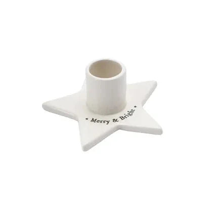 Merry and Bright Star Candle holder