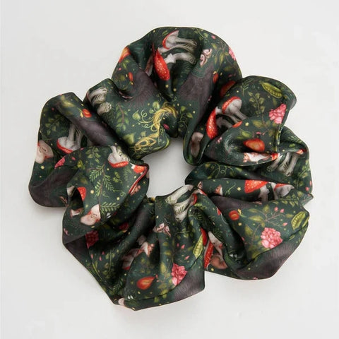 Woodland Green Scrunchies