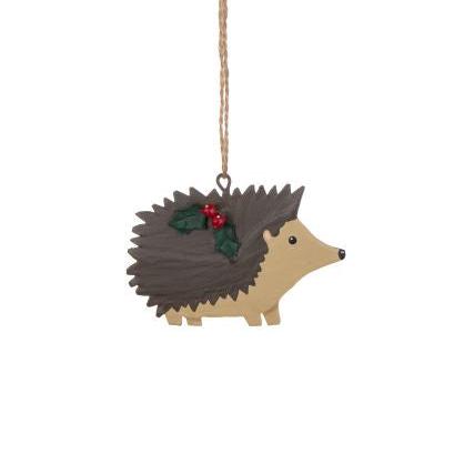 Christmas Hedgehog Hanging Decoration