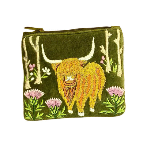 Highland Cow Coin Purse