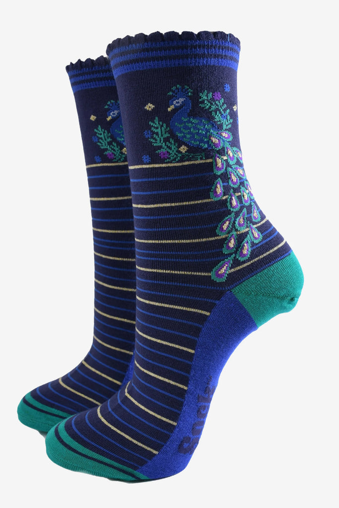 Women's Peacock Bamboo Socks