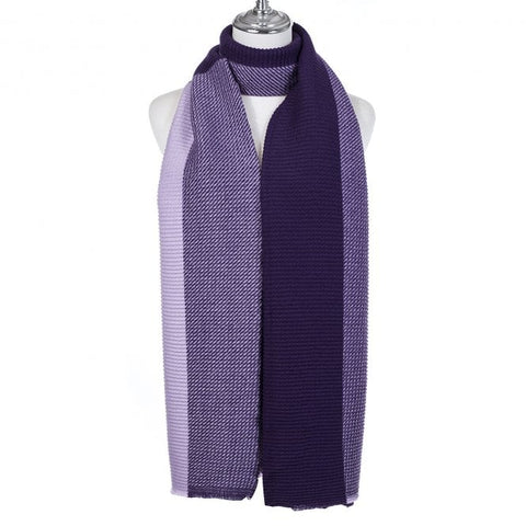 Waffle Purple Scarf