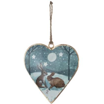 Rabbit with Moon Tin Heart