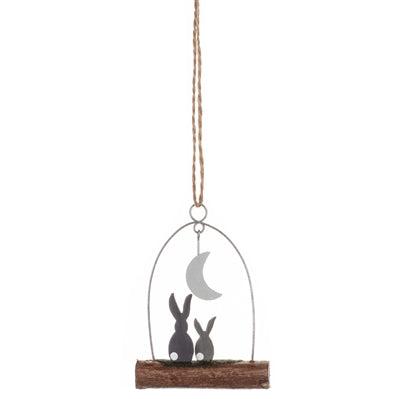 Moon Gazing Rabbits Hanger