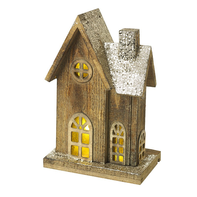 Wooden Light Up House