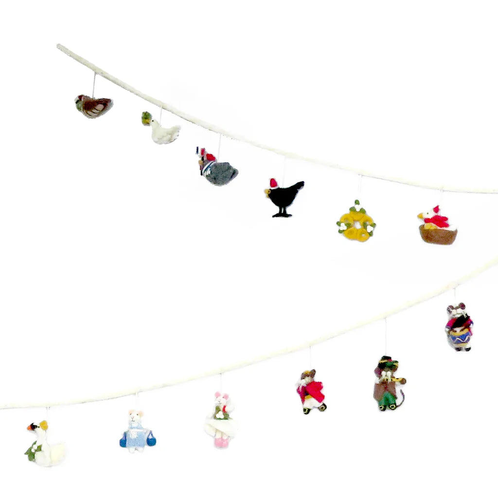 12 days of Christmas Garland